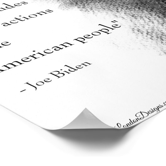 Poster Joe Biden & Citation (Coin)