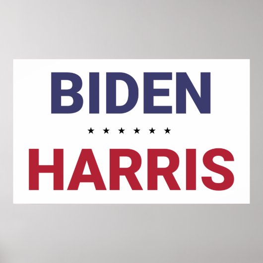 Poster Joe Biden et Kamala Harris (élection américaine de (Devant)
