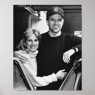 Poster Joe Biden Jill Biden vieille photo