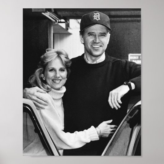 Poster Joe Biden Jill Biden vieille photo (Devant)