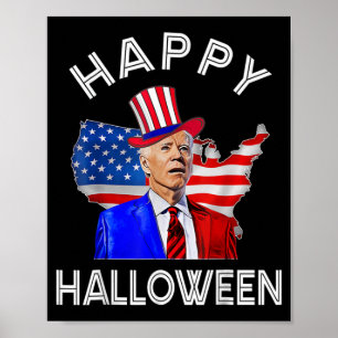 Poster Joe Biden Joyeux Halloween th Juillet Indépendance