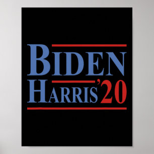 Poster Joe Biden Kamala Harris Président démocrate libéra