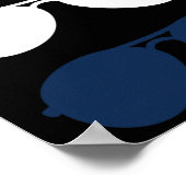 Poster Joe Biden Lunettes de soleil Rouge Blanc Bleu Bleu (Coin)