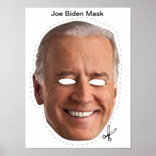 Poster Joe Biden Masque Halloween