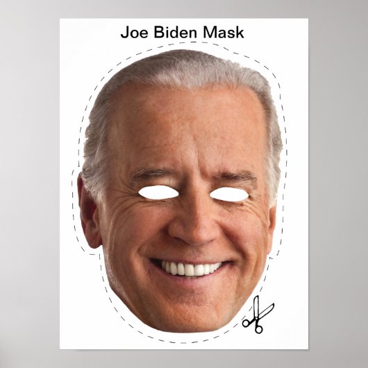 Poster Joe Biden Masque Halloween (Devant)