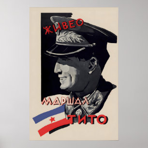Poster Joegoslavië Lang leve Tito