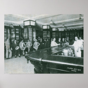 Poster Joe's Bar, La Havane, Cuba