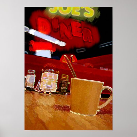 Poster Joe's Diner's Joe (Devant)