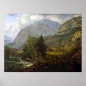 Poster Johan Christian Dahl Vue de Fortundalen (Devant)