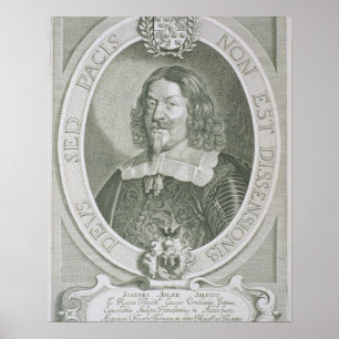 Poster Johann Adler Salvius (1590-1652) des 'portraits d