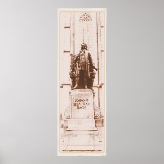 Poster Johann Sebastian Bach (Devant)