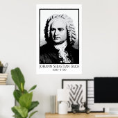 Poster Johann Sebastian Bach (Bureau à domicile)