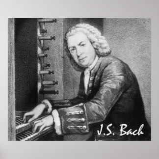 Poster Johann Sebastian Bach Art Art