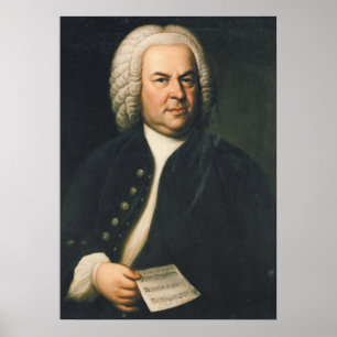 Poster Johann Sebastian Bach - Compositeur