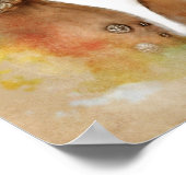 Poster Johann Sebastian Bach Portrait im Aquarell Style (Coin)