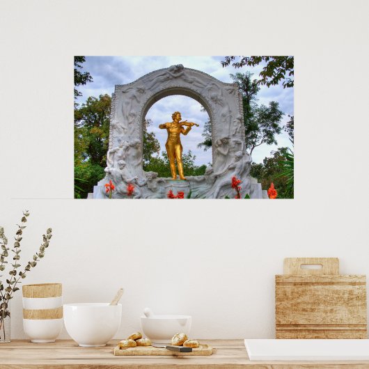 Poster Johann Strauss II (Cuisine)