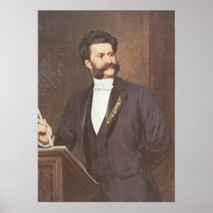Poster Johann Strauss II - Compositeur