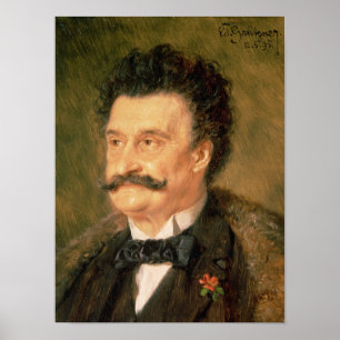 Poster Johann Strauss plus le jeune, 1895