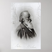 Poster Johannes Brahms (Devant)