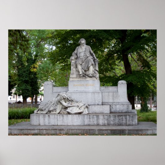 Poster Johannes Brahms (Devant)