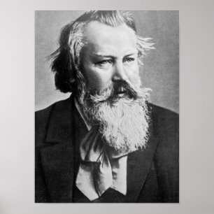 Poster Johannes Brahms, 1879