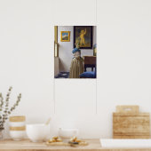 Poster Johannes Vermeer - Dame debout devant un virginal (Cuisine)