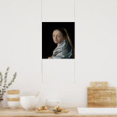 Poster Johannes Vermeer - Étude d'une jeune femme (Cuisine)