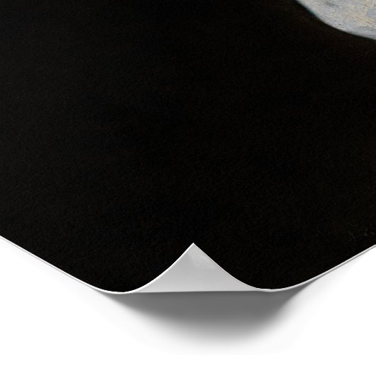 Poster Johannes Vermeer - Étude d'une jeune femme (Coin)