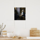 Poster Johannes Vermeer Femme tenant un équilibre (Cuisine)