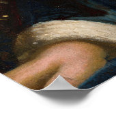 Poster Johannes Vermeer - Fille avec une Flûte (Coin)