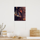 Poster Johannes Vermeer, Géographe (Cuisine)