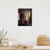 Poster Johannes Vermeer, Girl Reading a Letter (Cuisine)