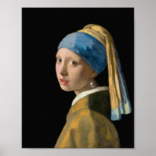 Poster Johannes Vermeer - Jeune fille à la perle