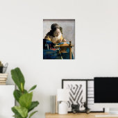 Poster Johannes Vermeer - La Dentellière (Bureau à domicile)