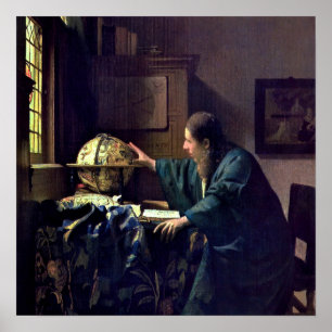 Poster Johannes Vermeer - L'Astronome