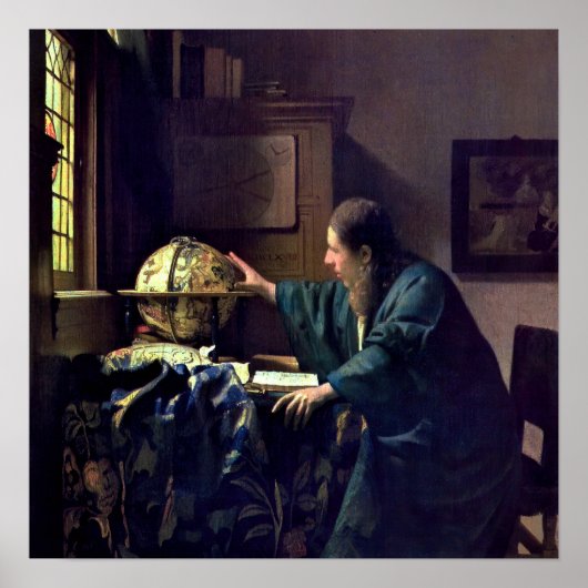 Poster Johannes Vermeer - L'Astronome (Devant)