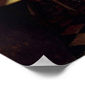 Poster Johannes Vermeer - Le verre du vin (Coin)