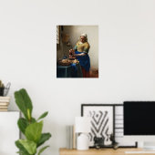 Poster Johannes Vermeer, Milkmaid (Bureau à domicile)