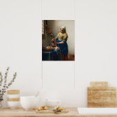 Poster Johannes Vermeer, Milkmaid (Cuisine)