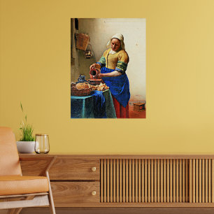 Poster Johannes Vermeer painting, The Milkmaid