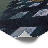 Poster Johannes Vermeer, van Delft, La leçon de musique (Coin)