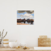 Poster Johannes Vermeer - Vue de Delft (Cuisine)