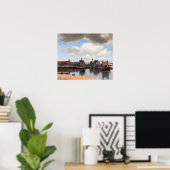 Poster Johannes Vermeer - Vue de Delft (Bureau à domicile)