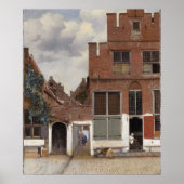 Poster Johannes Vermeer, Vue Des Maisons À Delft (Devant)