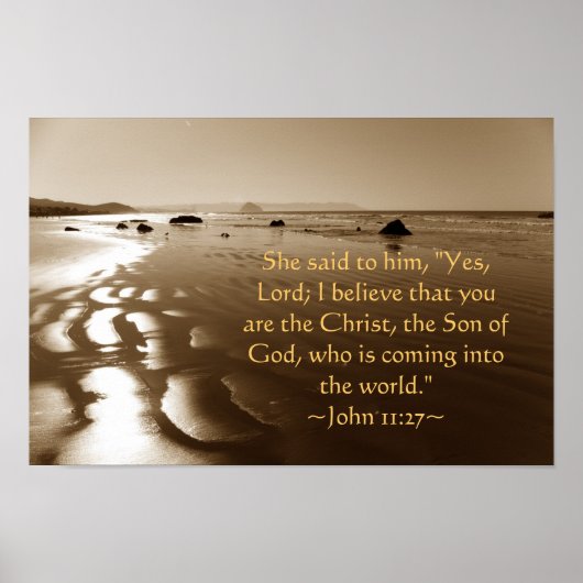 Poster John 11:27 (Devant)