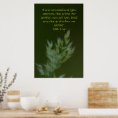 Poster John 13:34 (Cuisine)