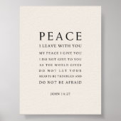 Poster John 14:27 Peace I leave with you (Devant)