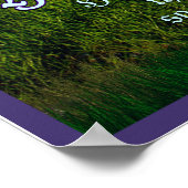 Poster John 15 : 5-8 Écriture de la vigne de raisin (Coin)