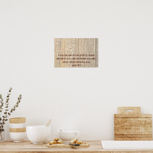 Poster John 15:7 (Cuisine)