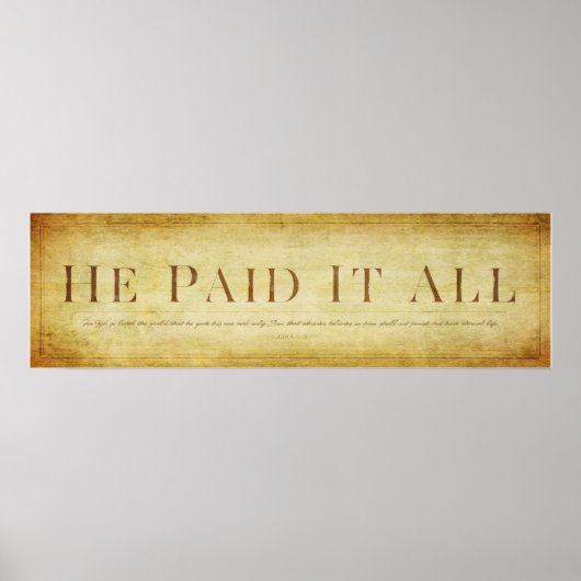 Poster John 3:16 (Devant)